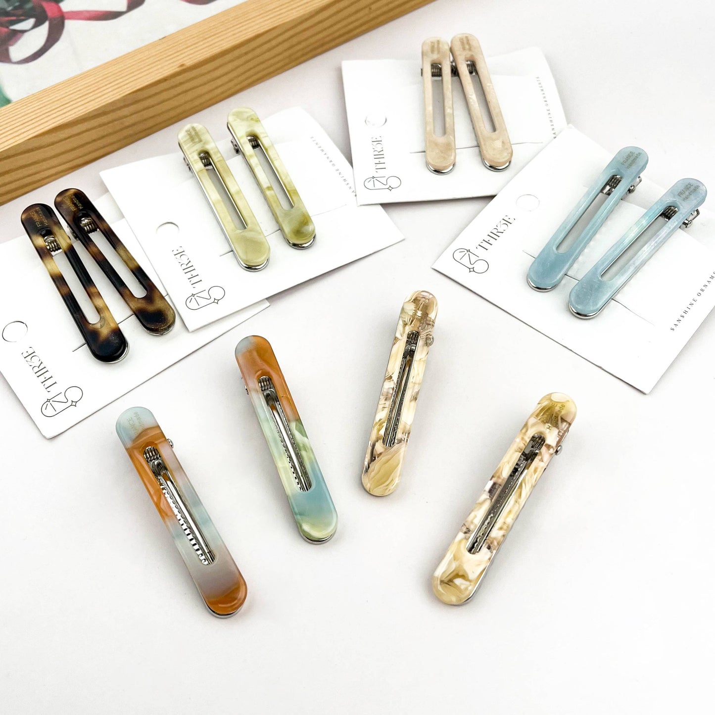 Hollow Oval Hair Clip Set