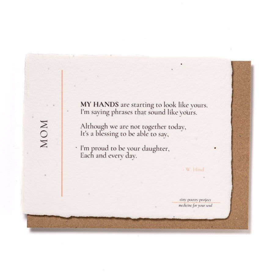 Mom: Plantable Mother's Day Card