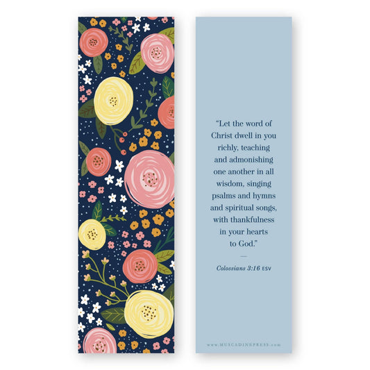Let the Word Dwell Bible Verse Bookmark