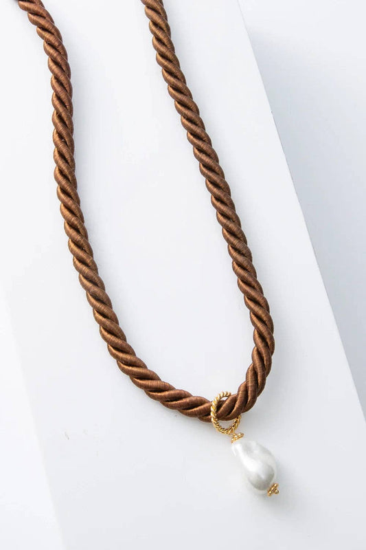 Baroque Corded Pendant