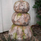 Three Pumpkin Concrete Stack