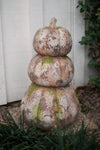 Three Pumpkin Concrete Stack