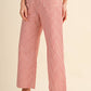 Red Stripe Wide Leg Pants