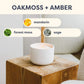 Oakmoss + Amber Ceramic 3-Wick Soy Candle