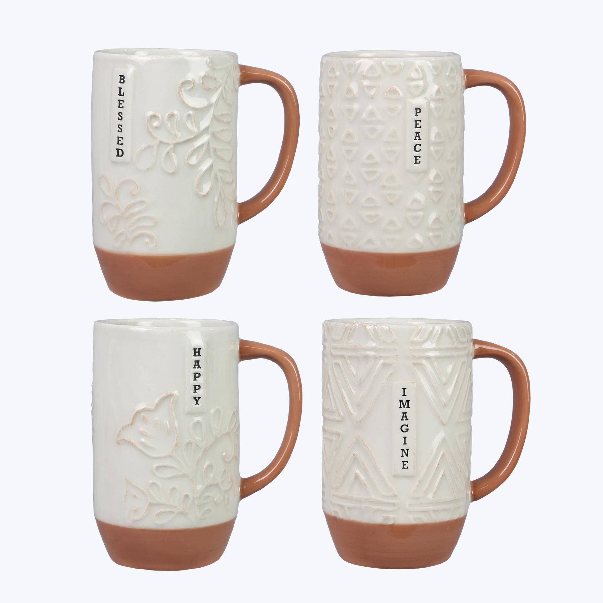 Ceramic Terra Cotta Inspirational Mug - Purpose + Passion Boutique