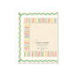 Birthday Cake and Candles Scallop Greeting Card