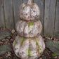 Three Pumpkin Concrete Stack