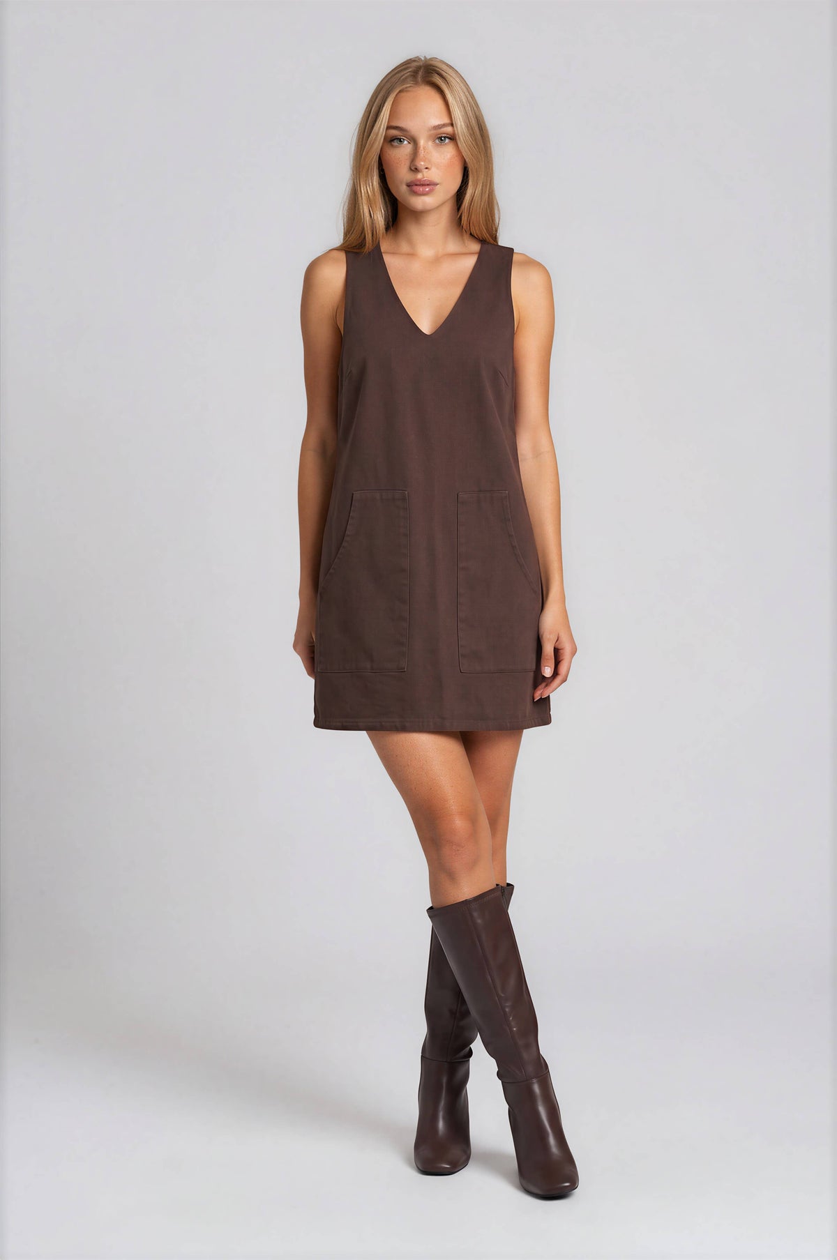 Cocoa Denim Mini Dress