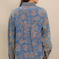 Chambray Floral Lightweight Denim Shirt - Purpose + Passion Boutique
