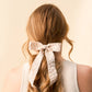 Champagne Flower Scallop Hair Bow - Purpose + Passion Boutique