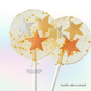 Champagne Metallic Stars Lollipops (VEGAN) - Purpose + Passion Boutique
