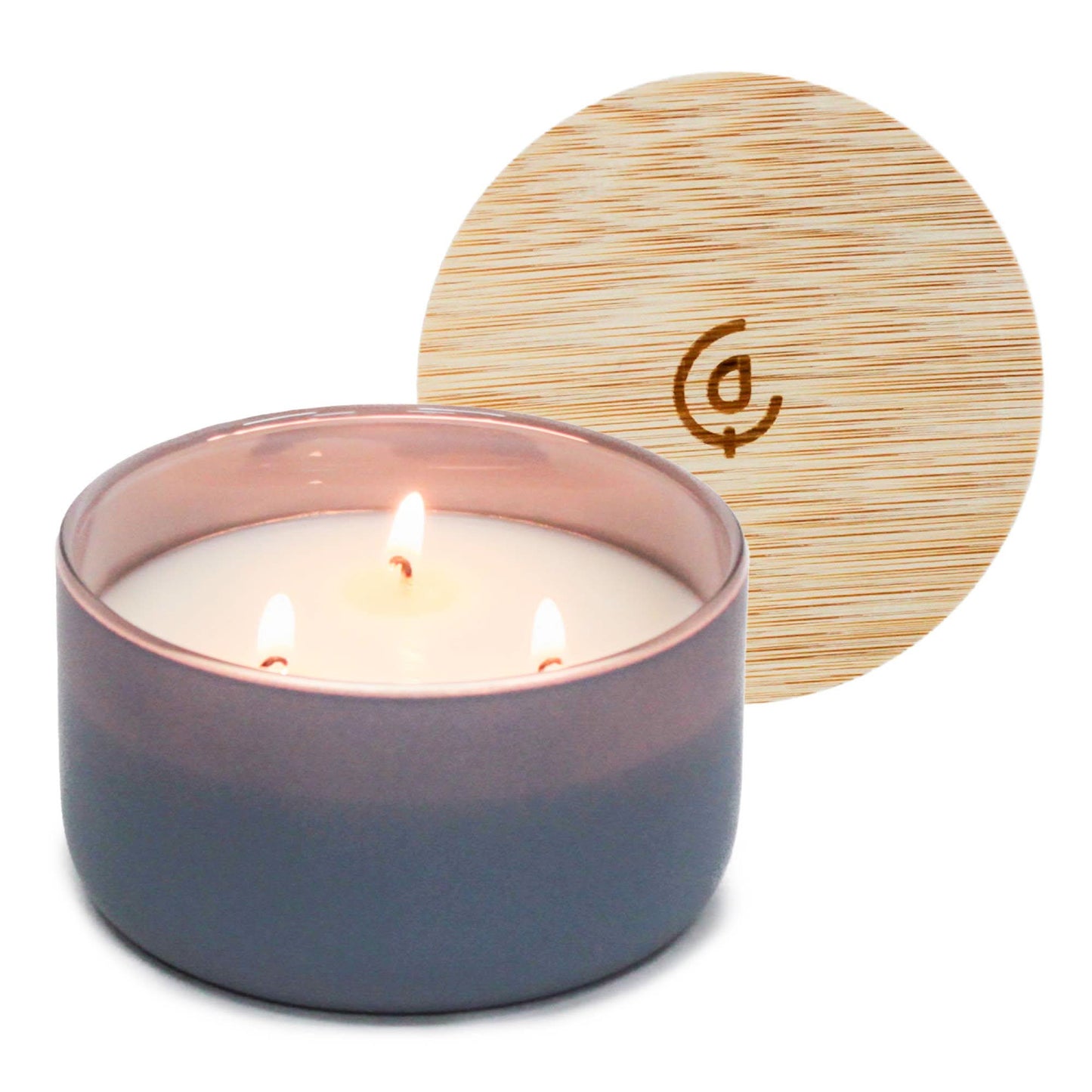 Charcoal + Sandalwood 3 Wick Soy Candle - Purpose + Passion Boutique