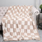 Checkerboard Patterned Throw Blanket - Purpose + Passion Boutique