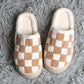 Checkered Platform Slippers - Purpose + Passion Boutique