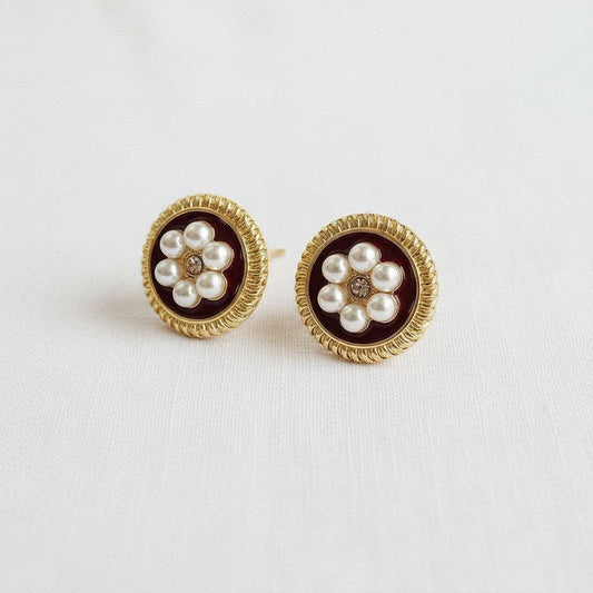 Chic Vintage Floral Drop Earrings - Purpose + Passion Boutique