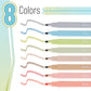 Chisel Tip Aesthetic Highlighters, 8 pcs - Purpose + Passion Boutique
