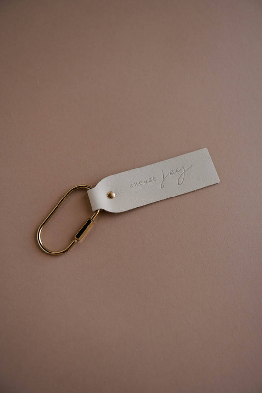 Choose Joy Blonde Key Fob  - Purpose + Passion Boutique
