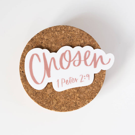 Chosen Vinyl Die Cut Sticker - Purpose + Passion Boutique