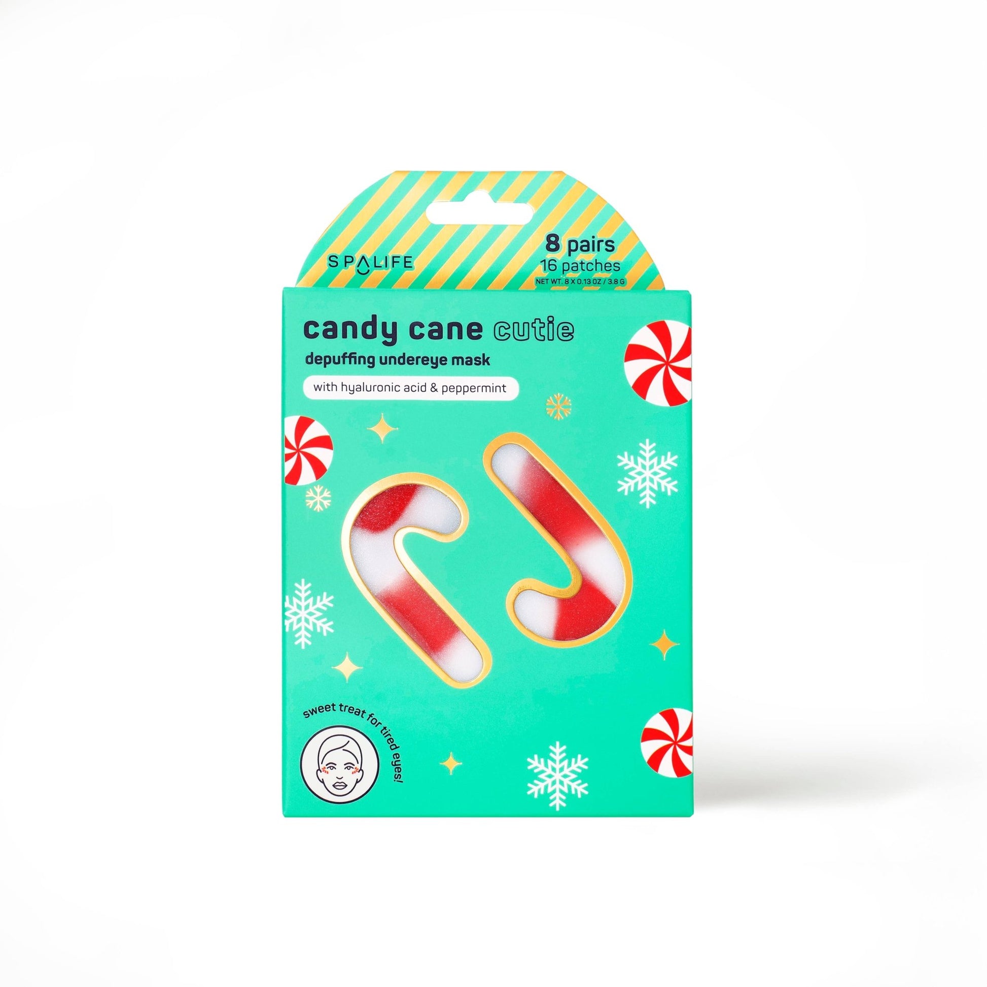 Christmas Holiday Candy Cane Cutie Depuffing Undereye Masks - Purpose + Passion Boutique