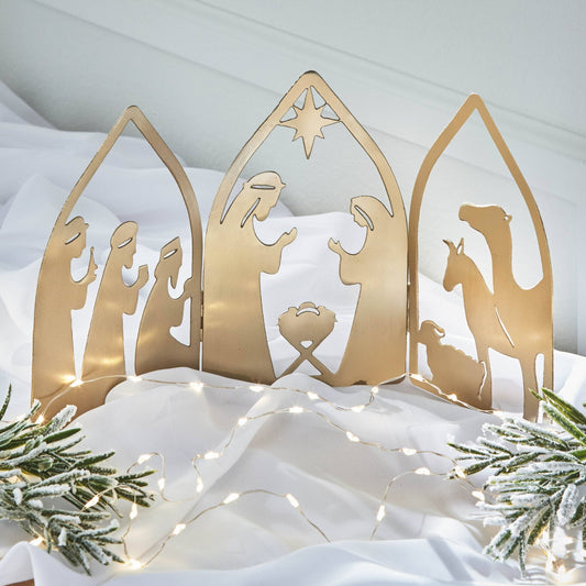Christmas Nativity Folding Decor - Purpose + Passion Boutique