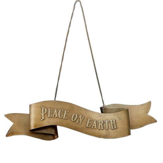 Christmas Peace On Earth Hanging Door Sign - Purpose + Passion Boutique