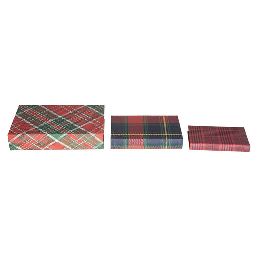 Christmas Plaid Nesting Book Boxes (Set of 3) - Purpose + Passion Boutique
