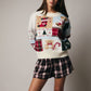 Christmas Round Neck Long Sleeve Sweater - Purpose + Passion Boutique