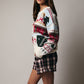 Christmas Round Neck Long Sleeve Sweater - Purpose + Passion Boutique