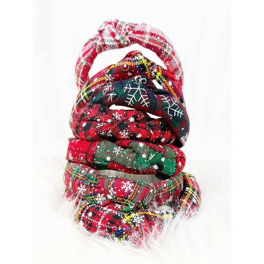 Christmas Theme Knotted Headband - Purpose + Passion Boutique