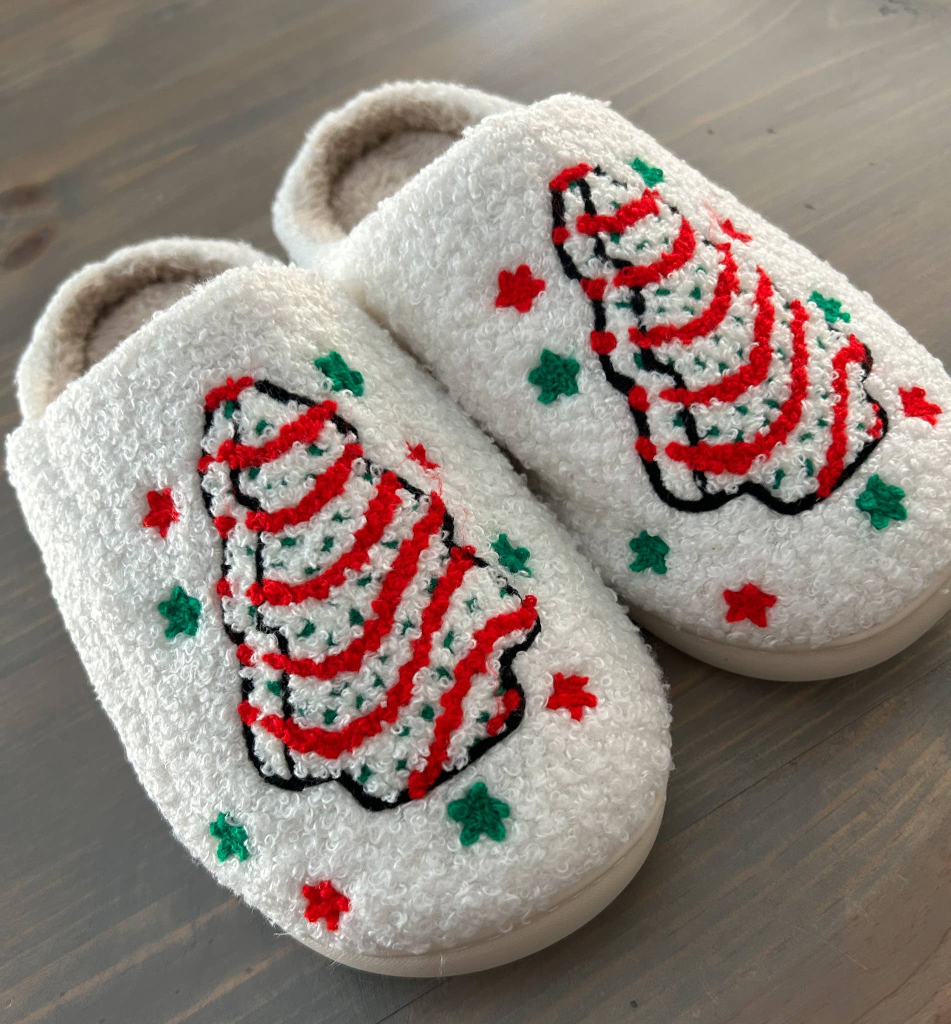 Christmas Tree Cake Slippers - Purpose + Passion Boutique