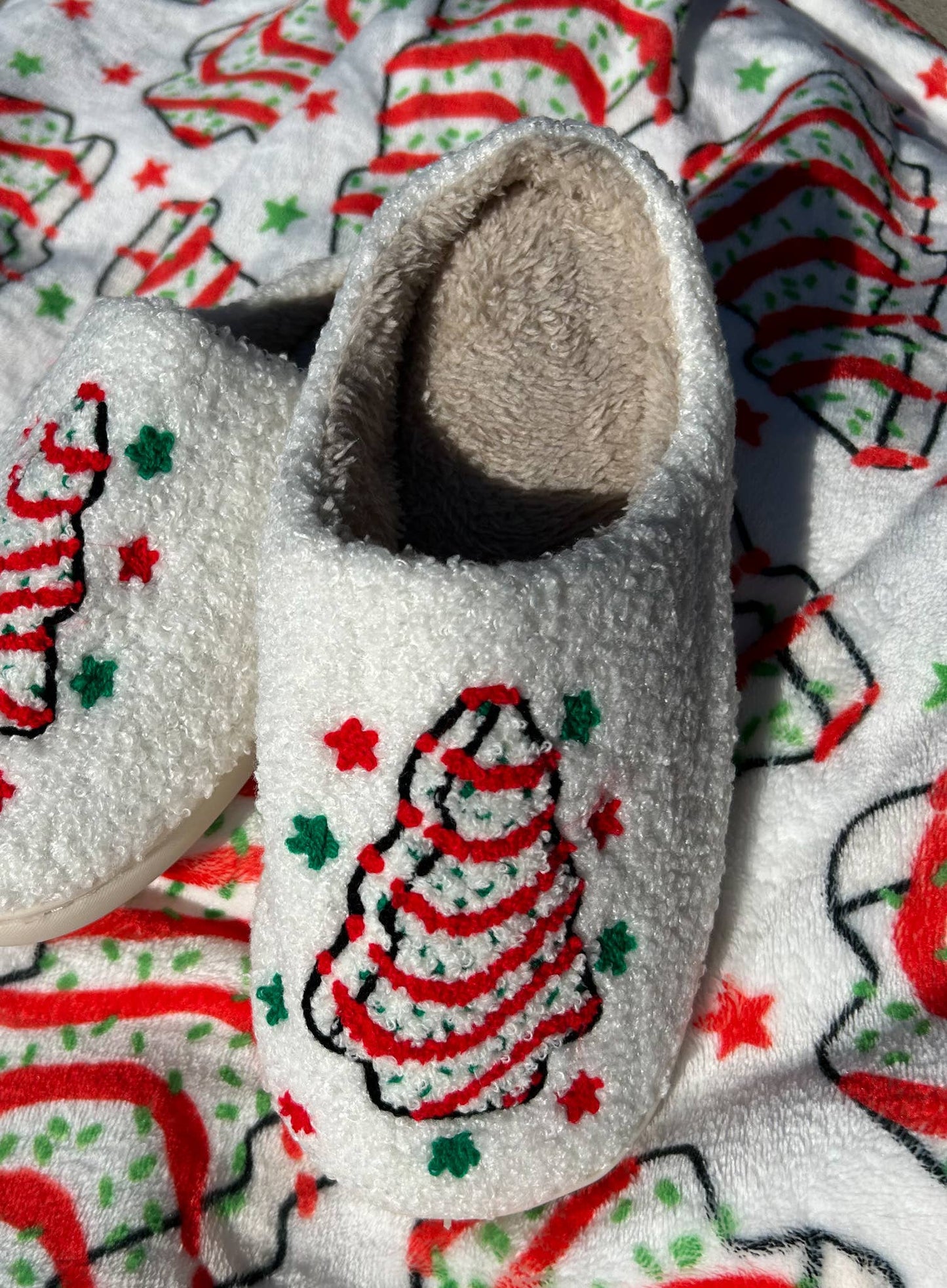 Christmas Tree Cake Slippers - Purpose + Passion Boutique