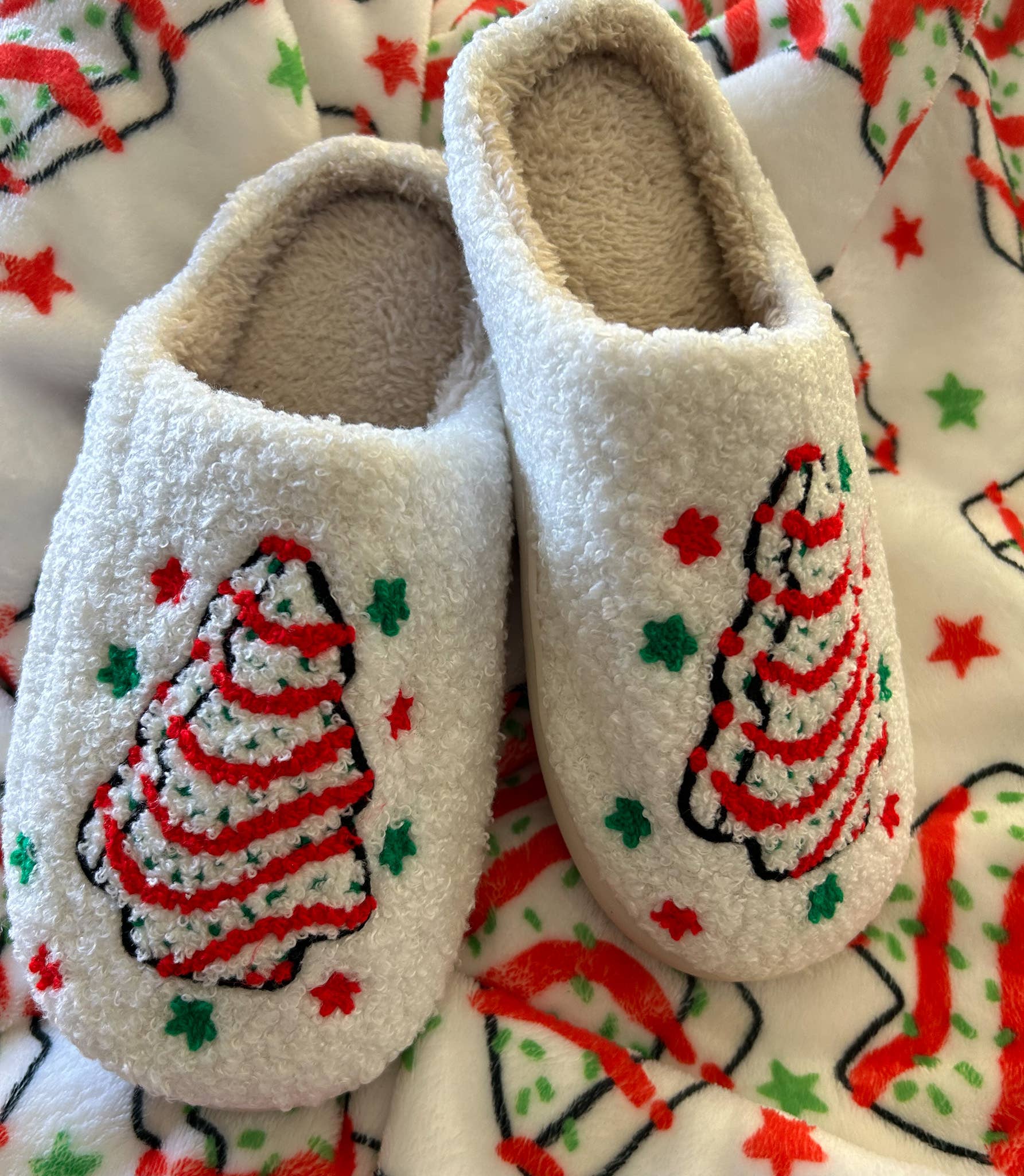 Christmas Tree Cake Slippers - Purpose + Passion Boutique