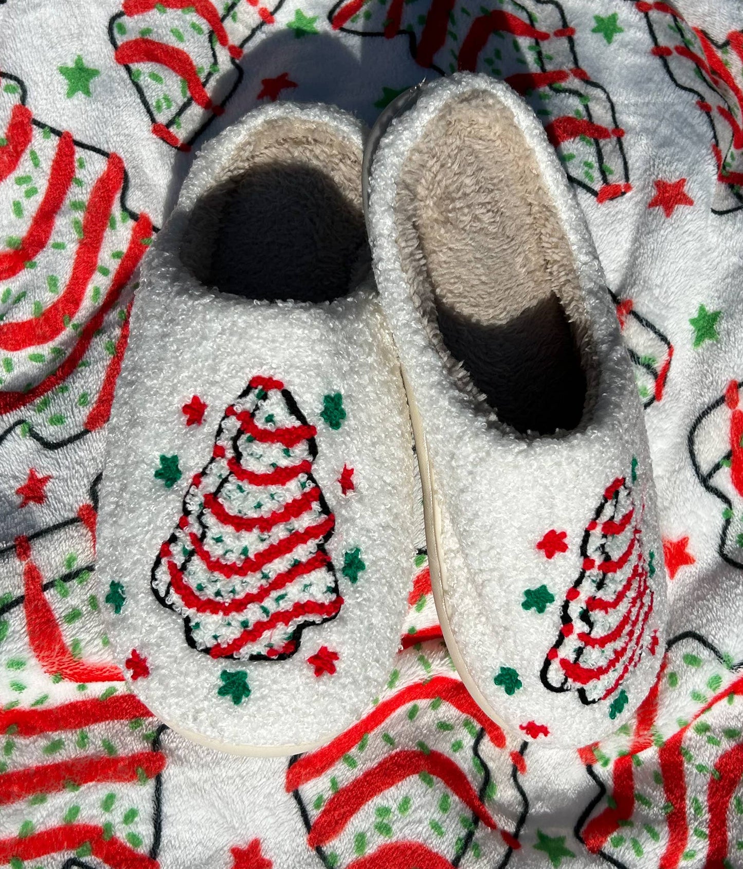 Christmas Tree Cake Slippers - Purpose + Passion Boutique
