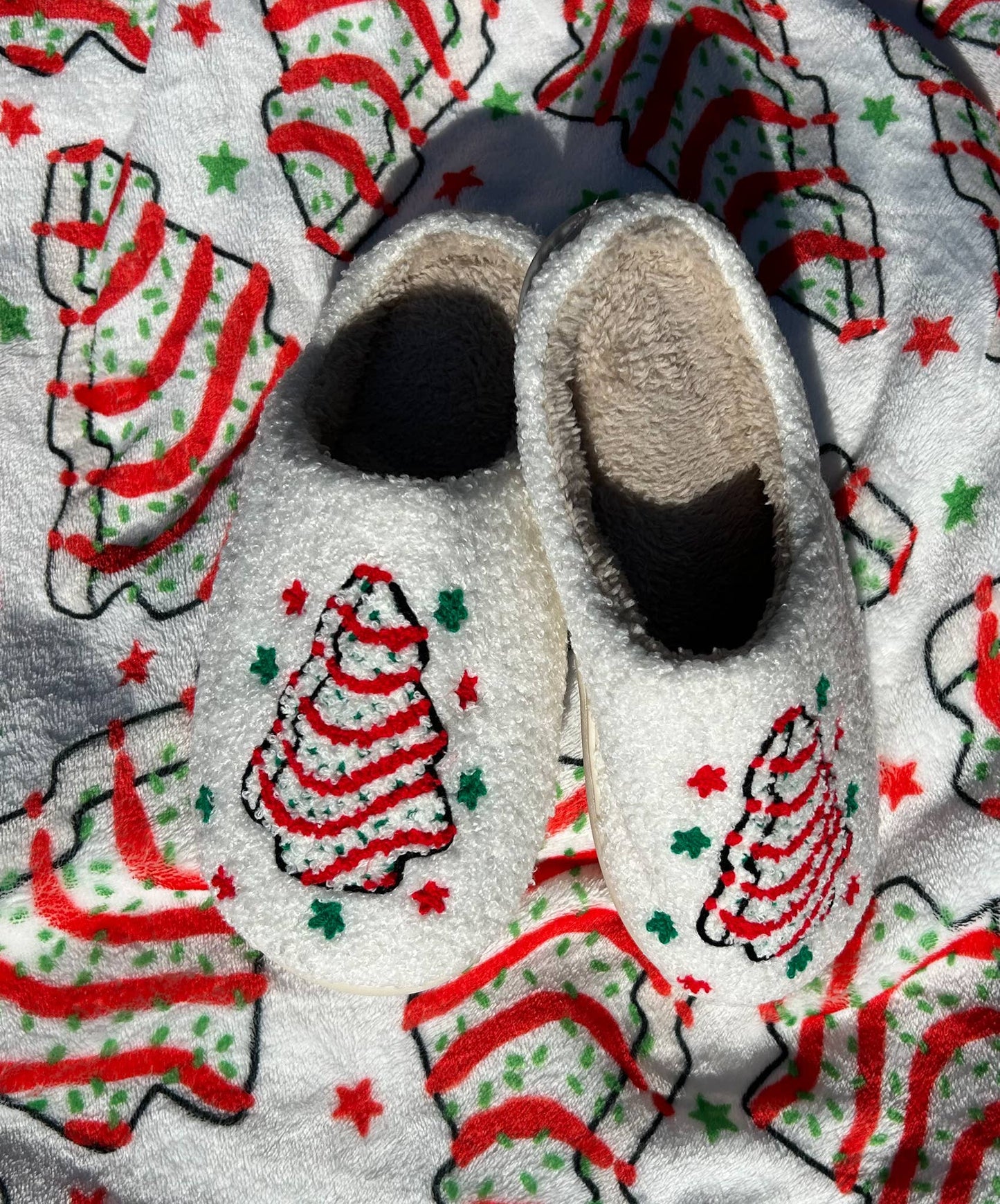 Christmas Tree Cake Slippers - Purpose + Passion Boutique