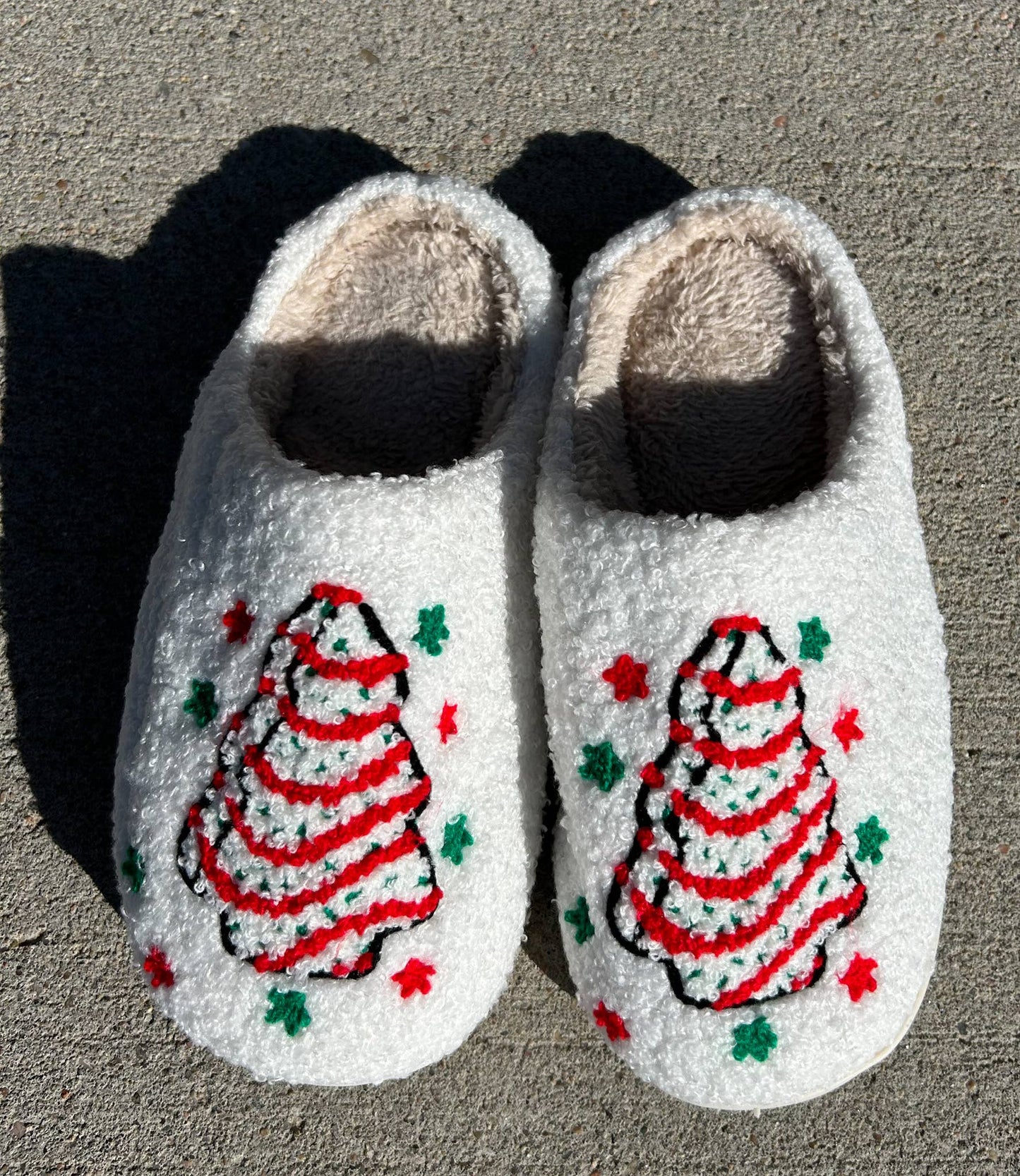 Christmas Tree Cake Slippers - Purpose + Passion Boutique