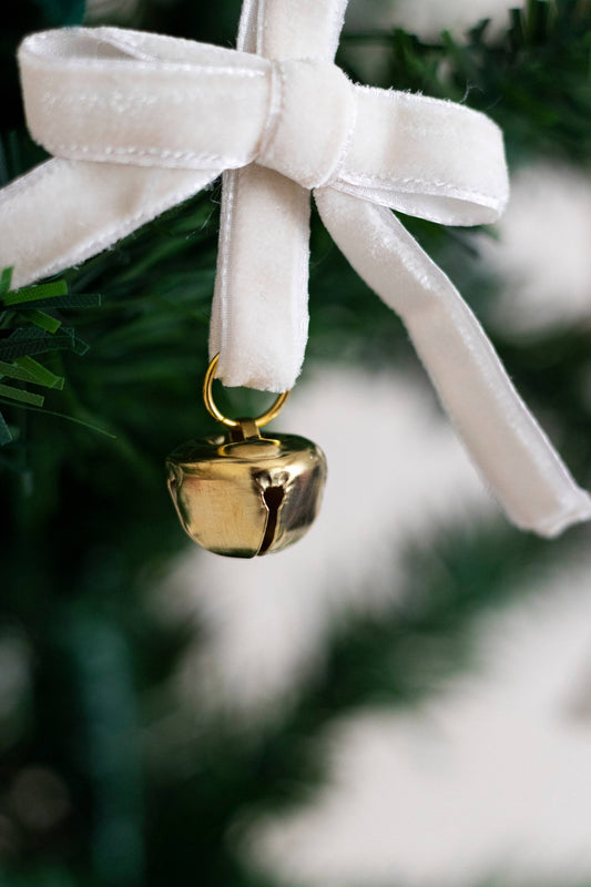 Christmas Velvet Chain Ribbon Bells - Purpose + Passion Boutique