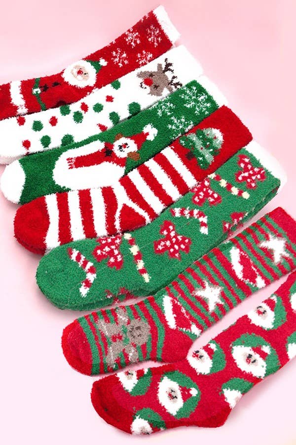 Christmas Warm Fleece Fuzzy Socks - Purpose + Passion Boutique