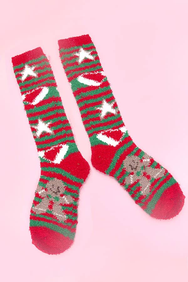 Christmas Warm Fleece Fuzzy Socks - Purpose + Passion Boutique