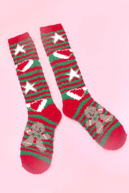 Christmas Warm Fleece Fuzzy Socks - Purpose + Passion Boutique