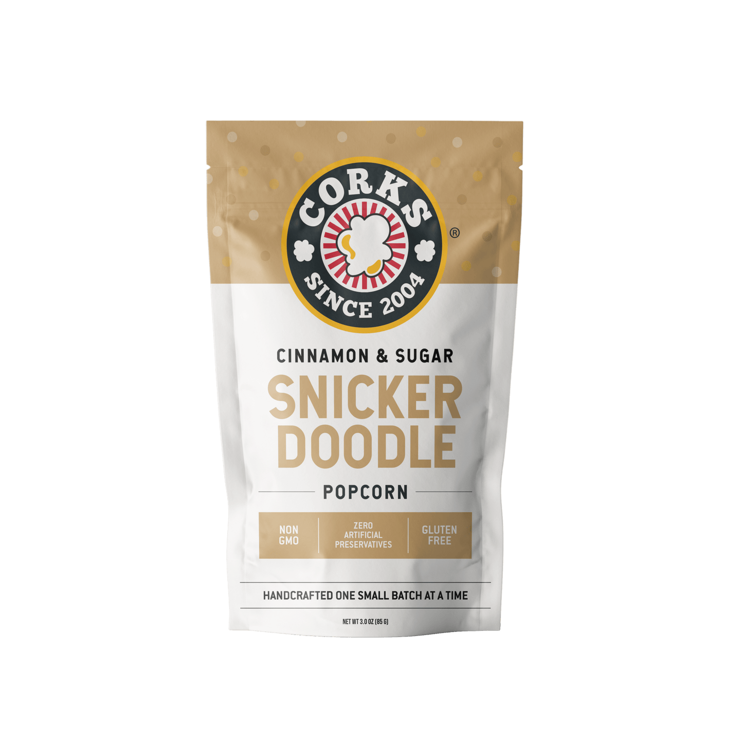 Cinnamon and Sugar Snickerdoodle Popcorn - 3oz - Purpose + Passion Boutique