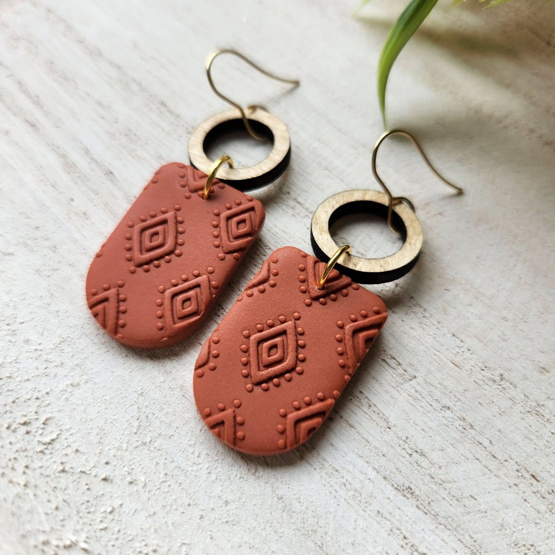 Cinnamon Clay Earrings - Purpose + Passion Boutique