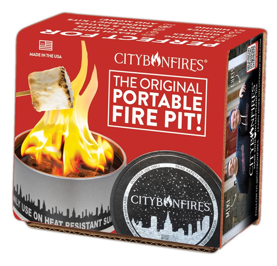 City Bonfire (Portable Fire Pit) - Purpose + Passion Boutique