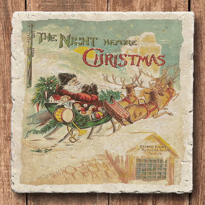 Classic Christmas Book Cover Coasters - Purpose + Passion Boutique
