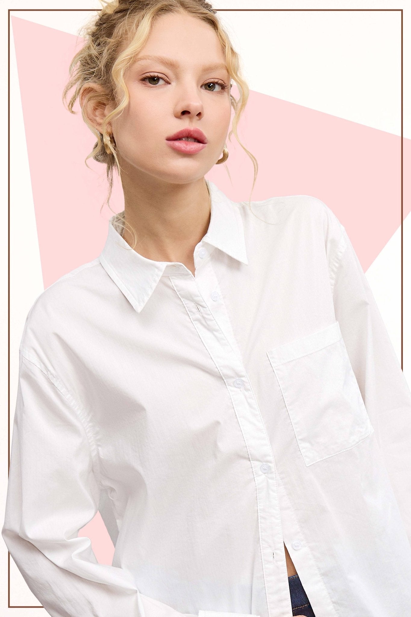 Classic Collared Button Down Poplin Shirt - Purpose + Passion Boutique