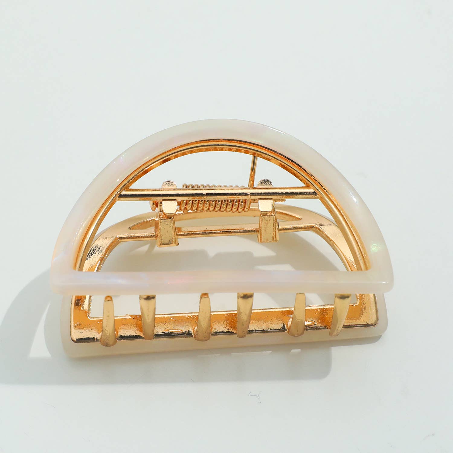 Classic Small Half Moon Metal Claw Clip - Purpose + Passion Boutique