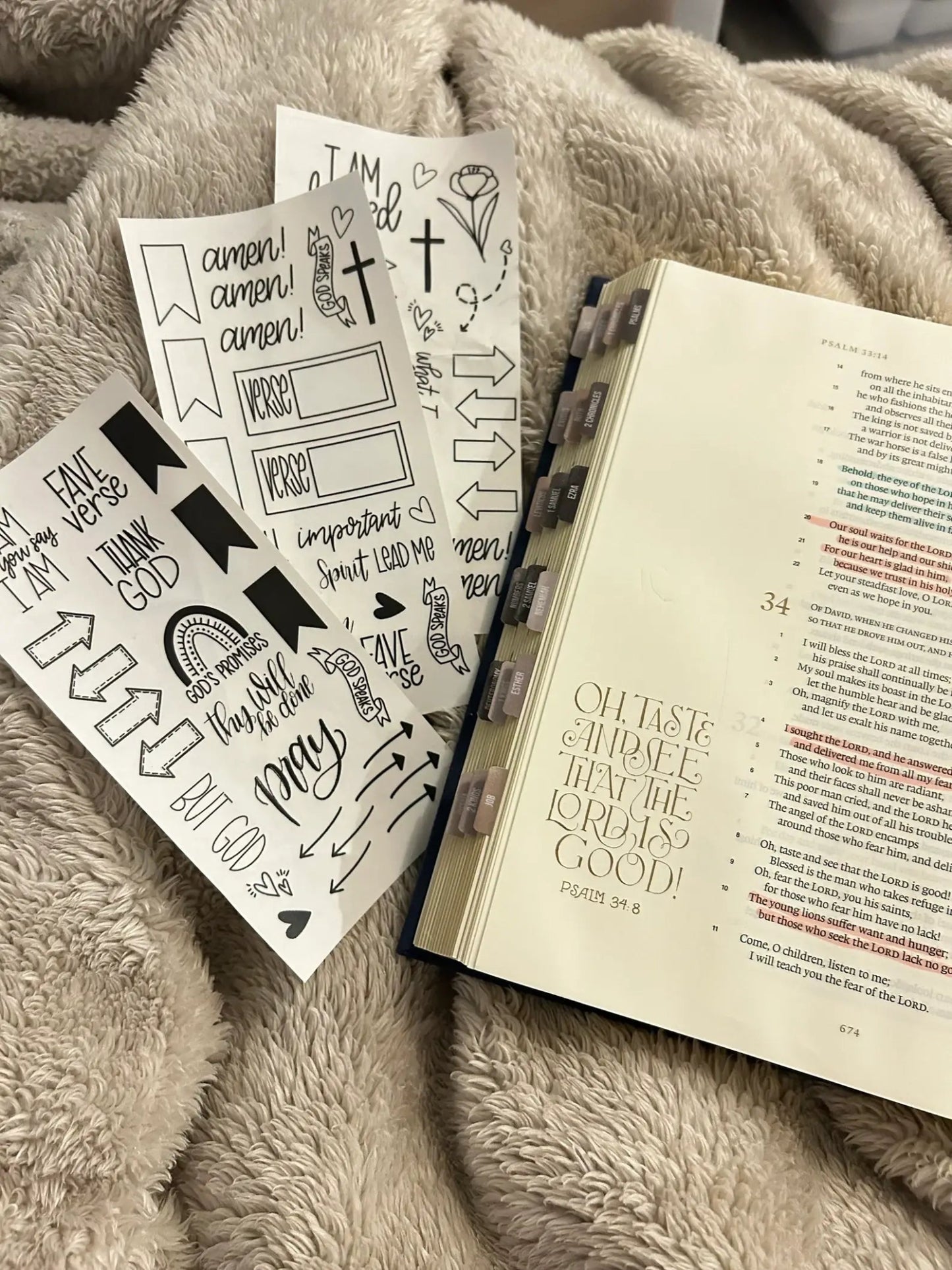 Clear Bible Study Journal Stickers - Purpose + Passion Boutique