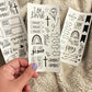 Clear Bible Study Journal Stickers - Purpose + Passion Boutique
