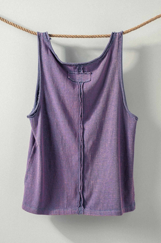 Coastal Cool Sleeveless Tank Top - Purpose + Passion Boutique