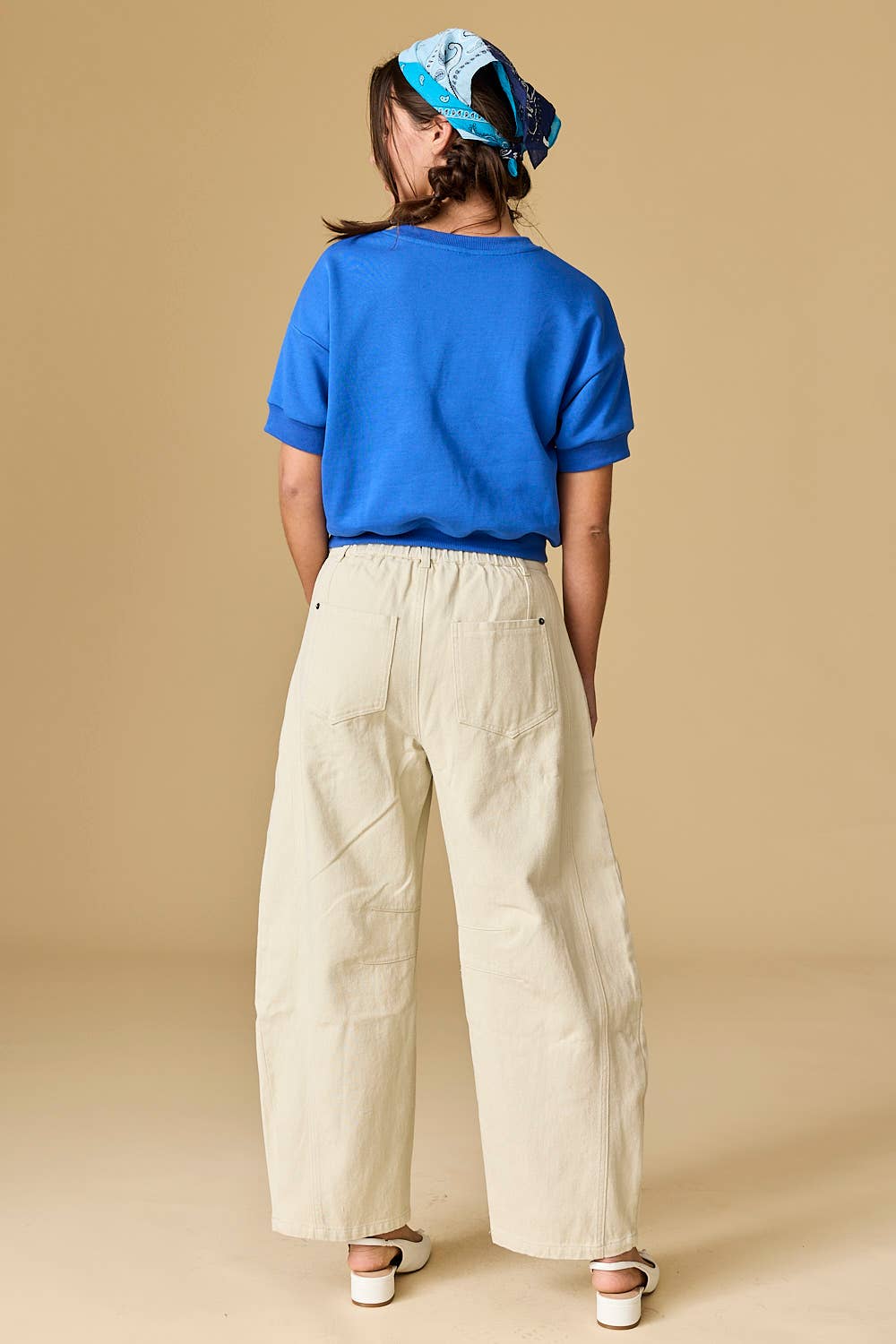 Cobalt Harper French Terry Top - Purpose + Passion Boutique