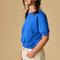 Cobalt Harper French Terry Top - Purpose + Passion Boutique